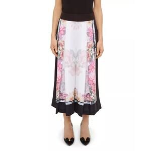 Ted Baker Kilian Painted Posie Pleated Culottes Size 2